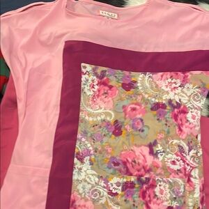 Pink and Purple Floral Blouse